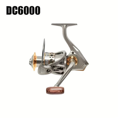 Metal Spinning Fishing Reel 5.2:1 Gear Ratio 22LB Max Drag - Aluminum Alloy Ambidextrous Reel for Freshwater Saltwater Bass Carp Fishing