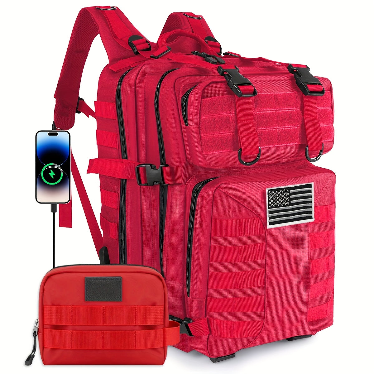 50L High Capacity Tactical Backpack Unisex – MOLLE Military Bag for Camping, Fishing, Hunting, Hiking & Travel – 13 Color Options Including Handbag & Storage Bag Variants