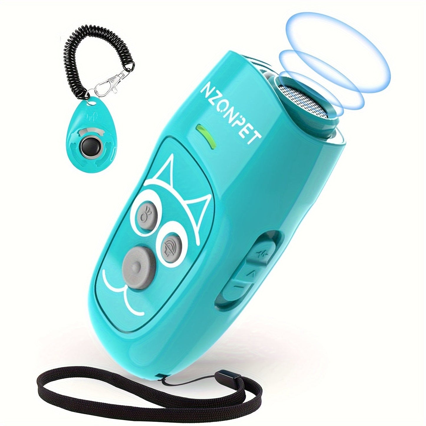 Ultrasonic Anti Barking Device 3-in-1 Dog Bark Control - 3 Frequency Sonic Dog Trainer with LED Light and Wrist Strap, 16.4Ft Range Rechargeable Bark Deterrent for Indoor and Outdoor Use