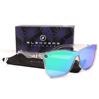Polarized Sunglasses for Men & Women - Conjoined Mirror Lenses Vintage Square Fashion Eyewear, UV400 Protection, Retro Stylish Shades for Outdoor Driving Travel & Daily Wear