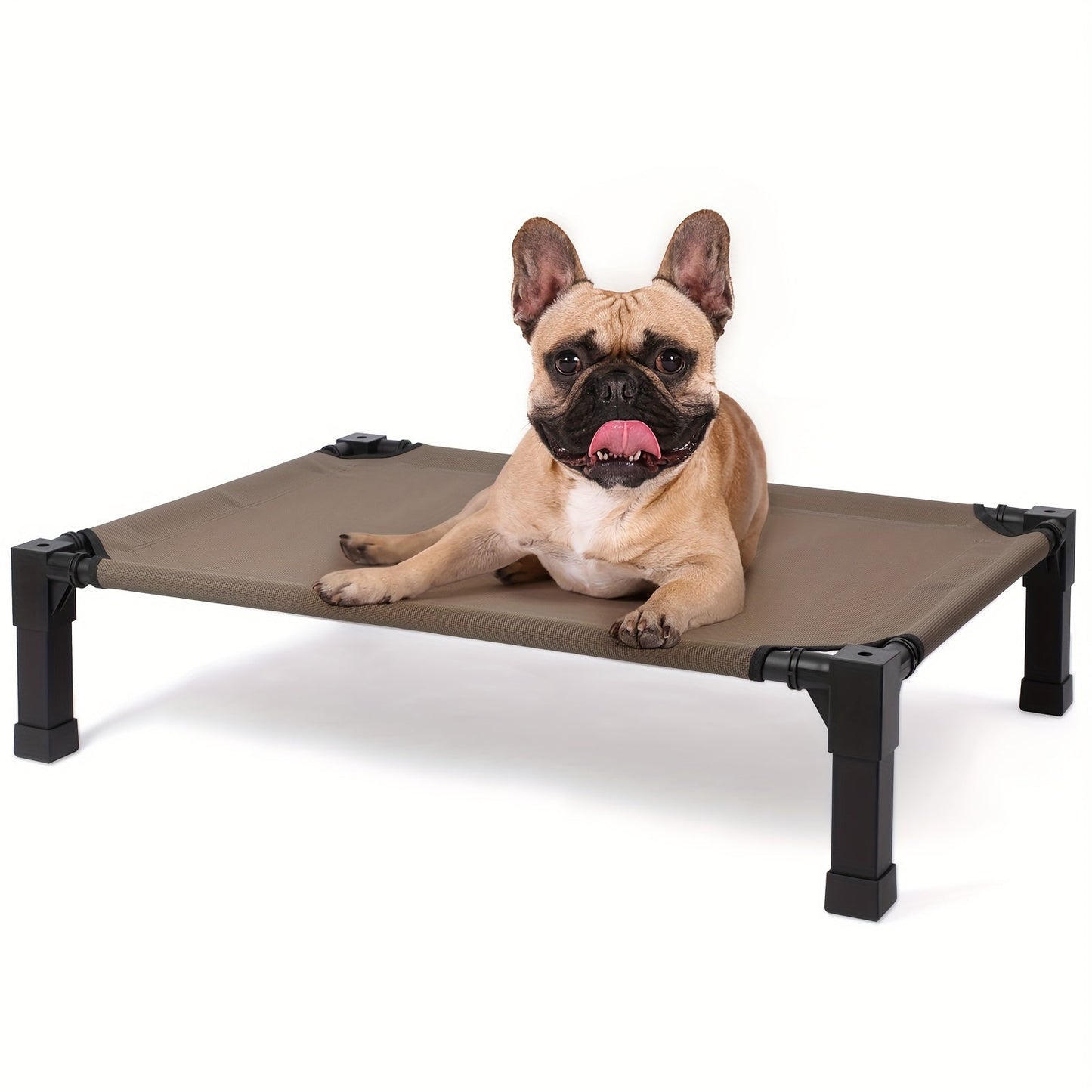 Cooling Elevated Dog Bed Raised Cot with Breathable Mesh and Metal Frame - Washable Portable Dog Cot with No-Slip Feet for Indoor and Outdoor Use, Multiple Sizes and Colors Available