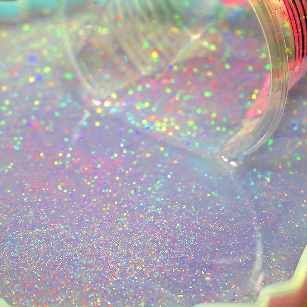Holographic Glitter Set 12 Colors – Fine Glitter Powder for Nail Art, Body, Face, Resin & Craft Projects | Christmas & Halloween Gift