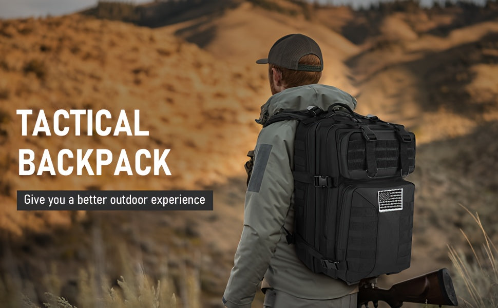 50L High Capacity Tactical Backpack Unisex – MOLLE Military Bag for Camping, Fishing, Hunting, Hiking & Travel – 13 Color Options Including Handbag & Storage Bag Variants