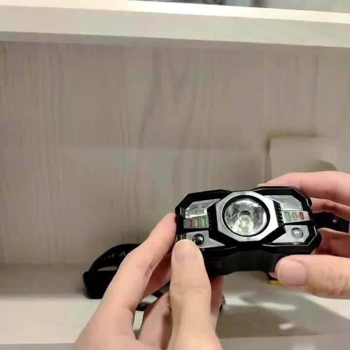 1200 Lumen Rechargeable LED Headlamp with Motion Sensor & Red Light – 8 Modes, USB-C, Waterproof Head Lamp for Camping Hiking Fishing Auto Repair Garage Emergency, Gift for Men