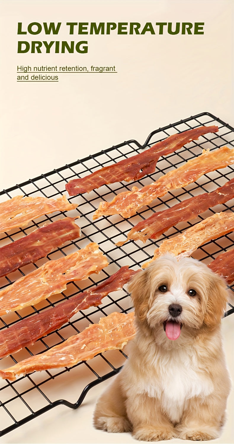 Chicken & Duck Jerky Pet Treats 105g – Grain-Free High Protein Healthy Snacks for Dogs & Cats, Chicken Breast Slices + Duck Jerky Combo, Dental Chews & Training Rewards for Puppies Kittens Adults