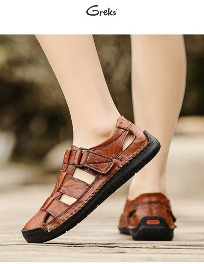 Men's Closed Toe Sport Sandals – Breathable Outdoor Fisherman Shoes, Anti-Slip Summer Beach Loafers for Hiking, Walking & Water Activities | Velora