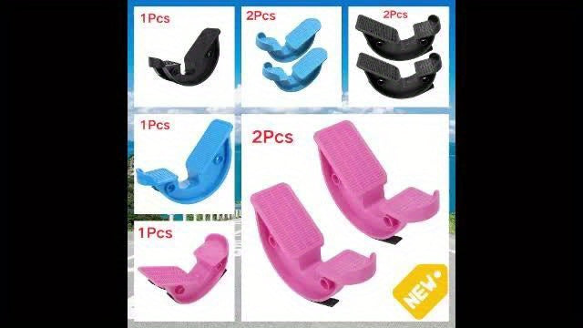 Calf Stretcher Foot Pedal for Balance Flexibility Training Muscle Massage & Yoga – Durable ABS Non-Slip Foot Rocker for Plantar Fasciitis Achilles Tendon Relief – Blue Black Pink Yellow, 1/2/3pcs