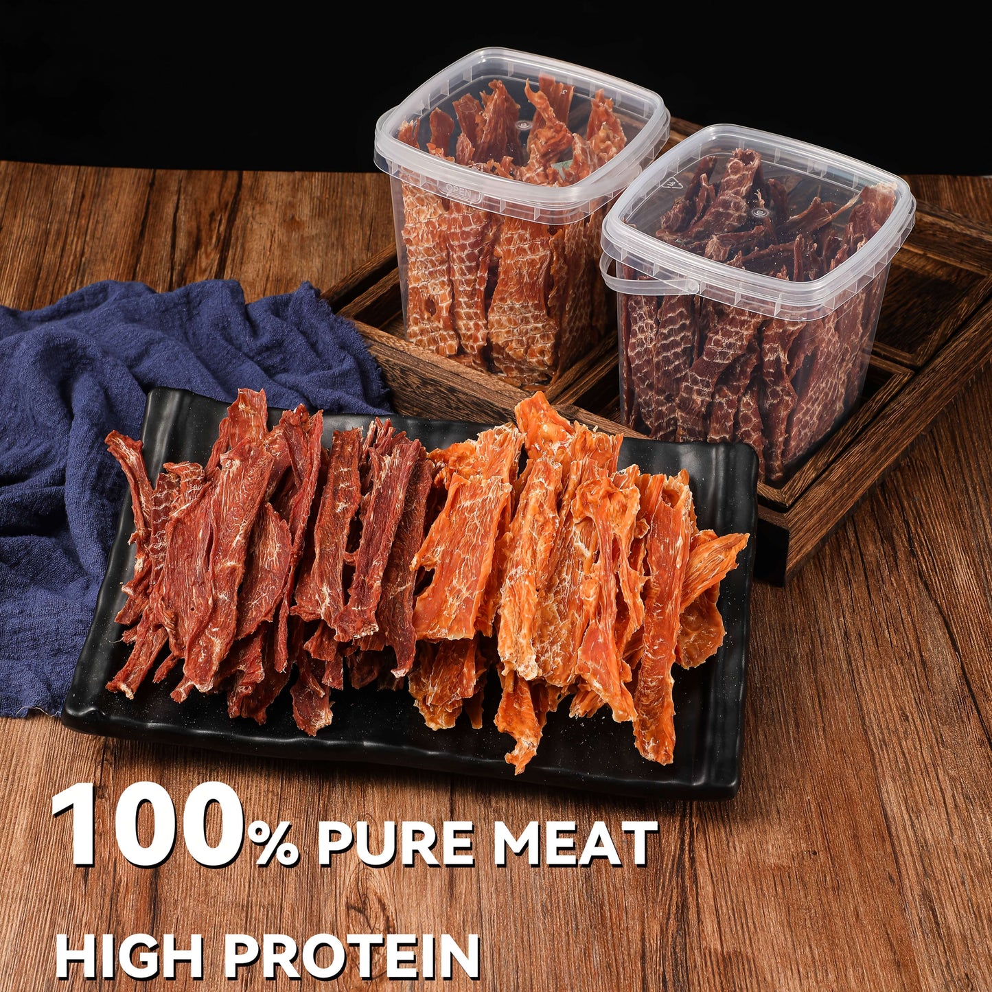High-Protein Duck Jerky Dog Treats Bundle – Grain & Rawhide Free Daily Chews for Small, Medium & Large Breeds, Premium Quality Natural Dog Snacks