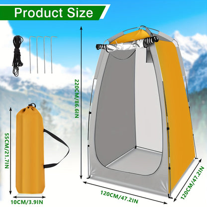 Portable Pop-Up Camping Shower Tent Privacy Shelter – Lightweight Waterproof Changing Room, Outdoor Toilet Tent for Camping, Hiking, Beach & Backpacking, Quick Setup Privacy Pod