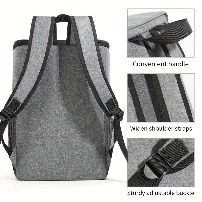 Insulated Cooler Backpack Extra Large Holds 30+ Cans, Leakproof Shoulder Bag for Men & Women, Perfect for Camping BBQ Beach Picnic Hiking – Compatible with Ice Packs