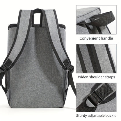 Insulated Cooler Backpack Extra Large Holds 30+ Cans, Leakproof Shoulder Bag for Men & Women, Perfect for Camping BBQ Beach Picnic Hiking – Compatible with Ice Packs