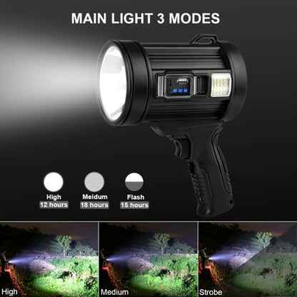 LED Rechargeable Flashlight 6 Modes 3 Color Filters USB & Solar Charging IPX4 Waterproof Tactical Flashlight for Camping Hiking Hunting Boating – Christmas & Holiday Gift