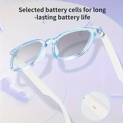 Smart Audio Glasses Bluetooth 6.0 – Auto-Dimming Photochromic Lenses, Anti Blue Light, Music & Phone Calls, Turns Into Sunglasses in Seconds, Multiple Frame Colors