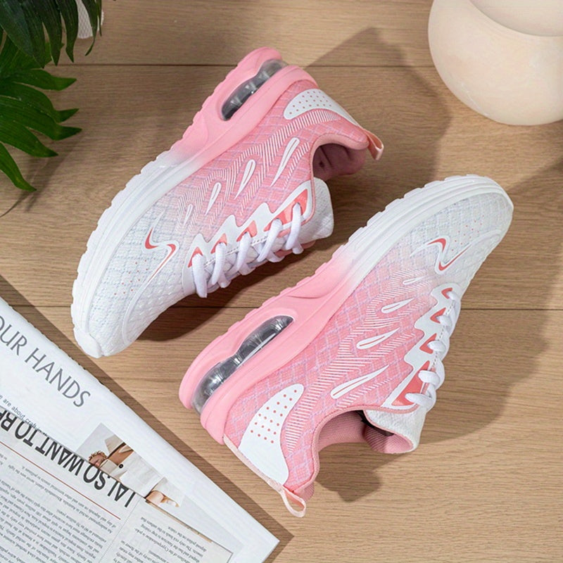 Women's Running Shoes Lightweight Mesh Air Cushion Arch Support Non-Slip Breathable Walking Tennis Sneakers for Women Workout Sports US Sizes 5.5-11