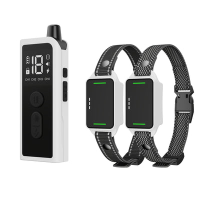 Dog Training Collar with Remote – Rechargeable E-Collar with Shock Vibration Buzz Modes, 2.4G Wireless Remote, USB Charging, Safe & Effective Pet Trainer for Small Medium Large Dogs, 1pc & 2pc