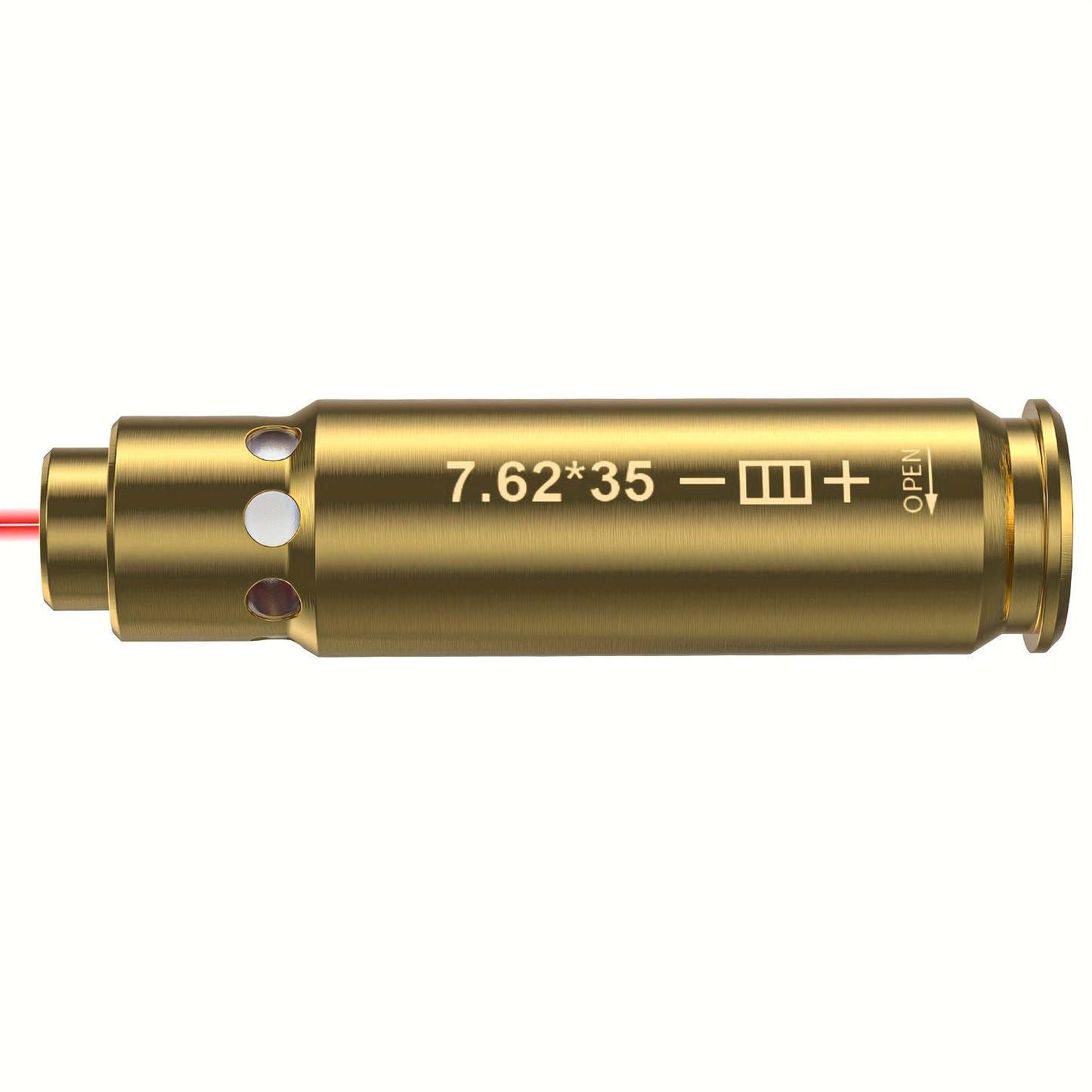 Red Laser Bore Sighter Multi-Caliber Firearm Sight Alignment Tool for 9mm 223rem 308win 45ACP 7.62 40SW 30-06 38SPL 12GA 44Mag 6.5mm, Copper Alloy Barrel Mount, 3 Battery Sets Included – Rifle Pistol Shotgun Accessory
