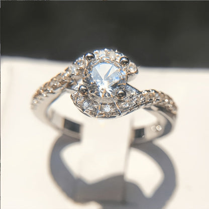 925 Sterling Silver Hollow Celestial Ring for Women – Natural Stone Inlay, Hypoallergenic Vintage Style, Perfect Gift for Valentine's Day, Birthdays & Daily Wear