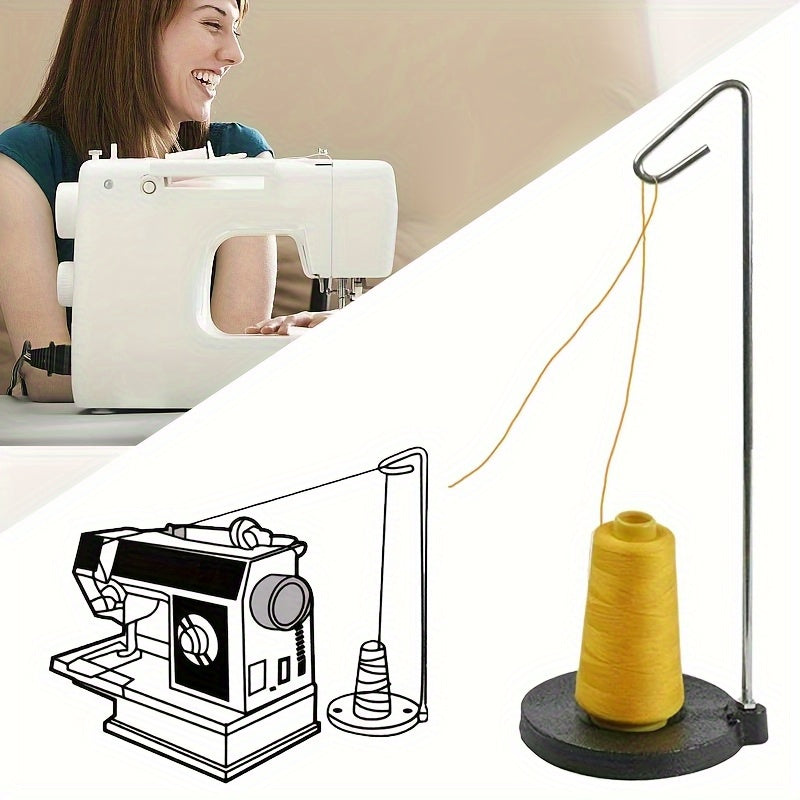 Portable Sewing Machine Thread Holder Universal Spool Stand Detachable Thick Base Home Travel Compatible 195 Countries Sewing Accessory