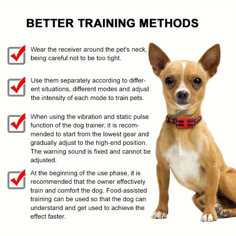 9-Level Remote Dog Training Collar – Rechargeable E-Collar with Shock, Vibration & Tone Modes, 500M Range, Adjustable for Small Medium Large Dogs, Safe Electronic Bark Control