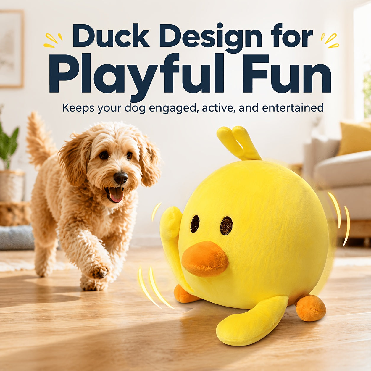USB Rechargeable Bouncing Dog Toy – Motion Sensor Electronic Ball with Pig Sound & Voice Recording, Washable Interactive Fetch Toy for Small Dogs & Puppies