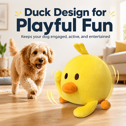 USB Rechargeable Bouncing Dog Toy – Motion Sensor Electronic Ball with Pig Sound & Voice Recording, Washable Interactive Fetch Toy for Small Dogs & Puppies