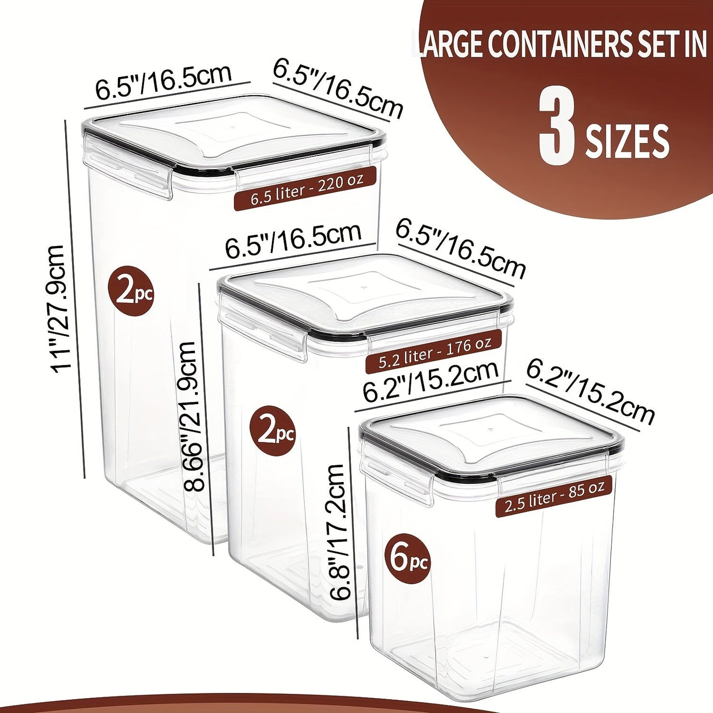 Airtight Food Storage Containers with Lids 10 Pack Set – BPA Free Cereal & Pantry Organizer for Flour Sugar Rice, Includes Measuring Cup, Labels & Marker