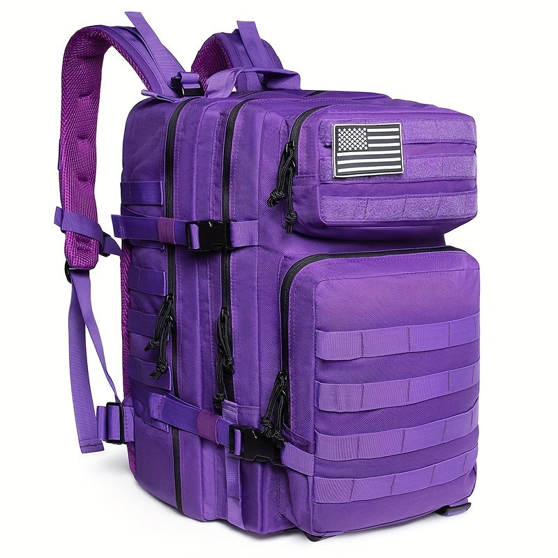45L Tactical Backpack for Men & Women – Large Capacity Hiking Camping Travel Bag, 3-Day Bug Out Bag for Outdoor Fitness & Adventure, 13 Colors Available