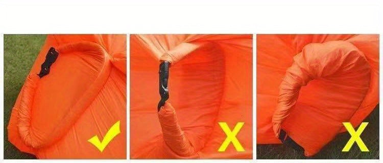 Portable Inflatable Sofa & Recliner Chair for Outdoor Use – Heavy-Duty Bed-Like Lounger, Quick Inflation & Deflation, Lightweight & Compact for Camping, Beach, Backyard & Travel, No Pump Needed