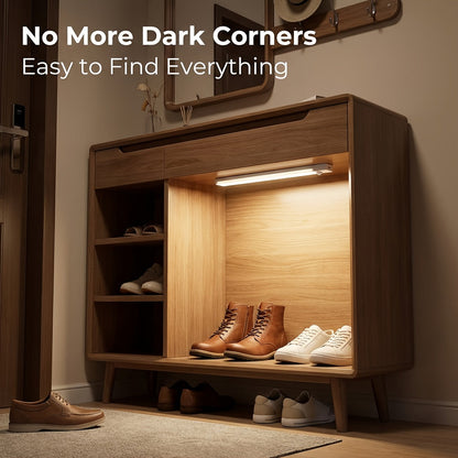 LED Motion Sensor Dimmable Cabinet Light USB-C Rechargeable – Adjustable Color Temperature White & Warm, 3 Modes, Magnetic Mount for Kitchen, Closet, Bedroom, Stairs & Office, 10/20/30cm