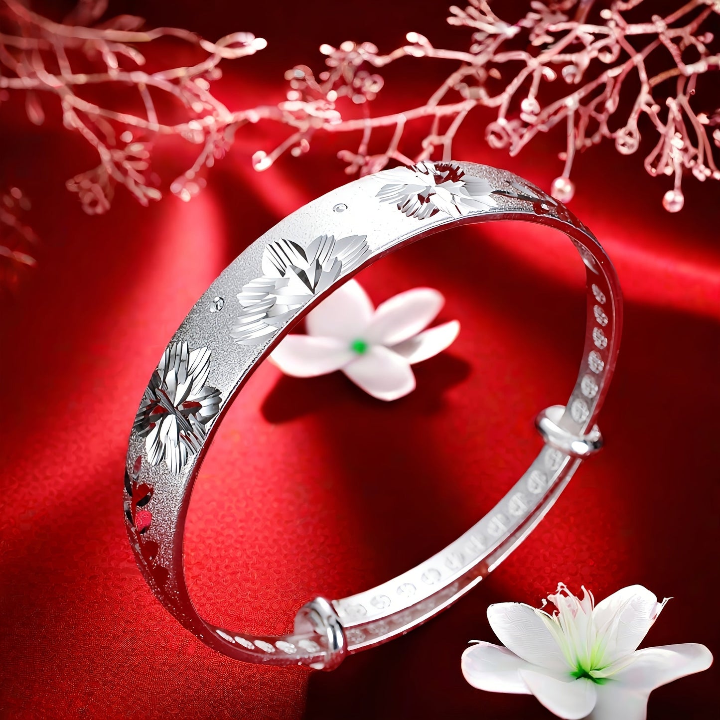 925 Sterling Silver Adjustable Push-Pull Bracelet for Women – Elegant Sliding Clasp Bangle in Silver & Gold, Perfect Gift for Mom, Mother's Day, Birthday & Anniversary