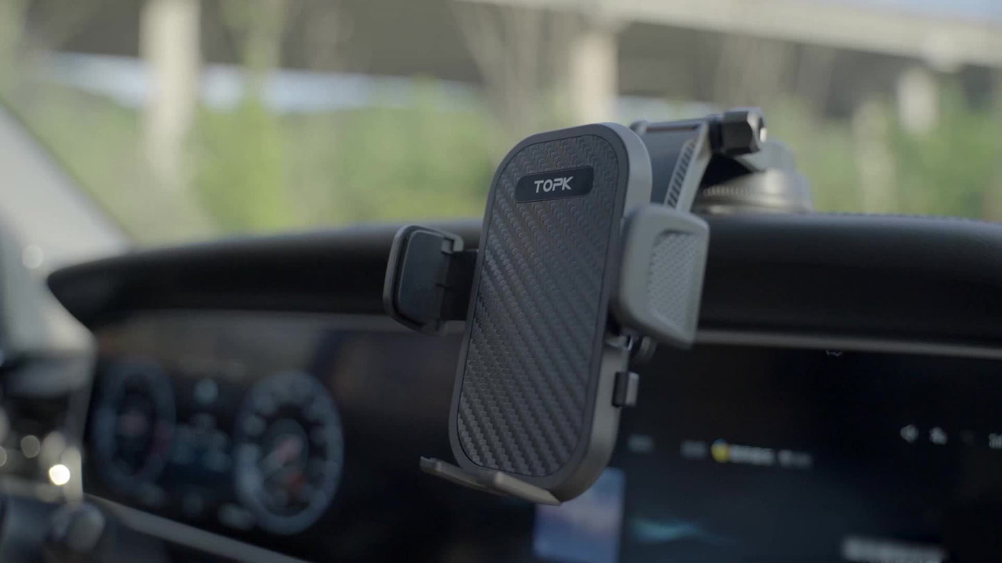 Car Phone Holder Dashboard & Air Vent Mount | 360° Adjustable, Strong Adhesion, High Stability – Universal Fit for All Smartphones, iPhone, Samsung, Android – Style A, B & Vent Mount