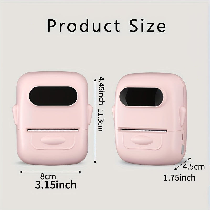 P50 Portable Bluetooth Thermal Label Printer – Wireless Mini Label Maker for Home, Office, Retail, Clothing, Jewelry & Food, Compatible with Android & iOS, Includes 40x30mm White Label Roll