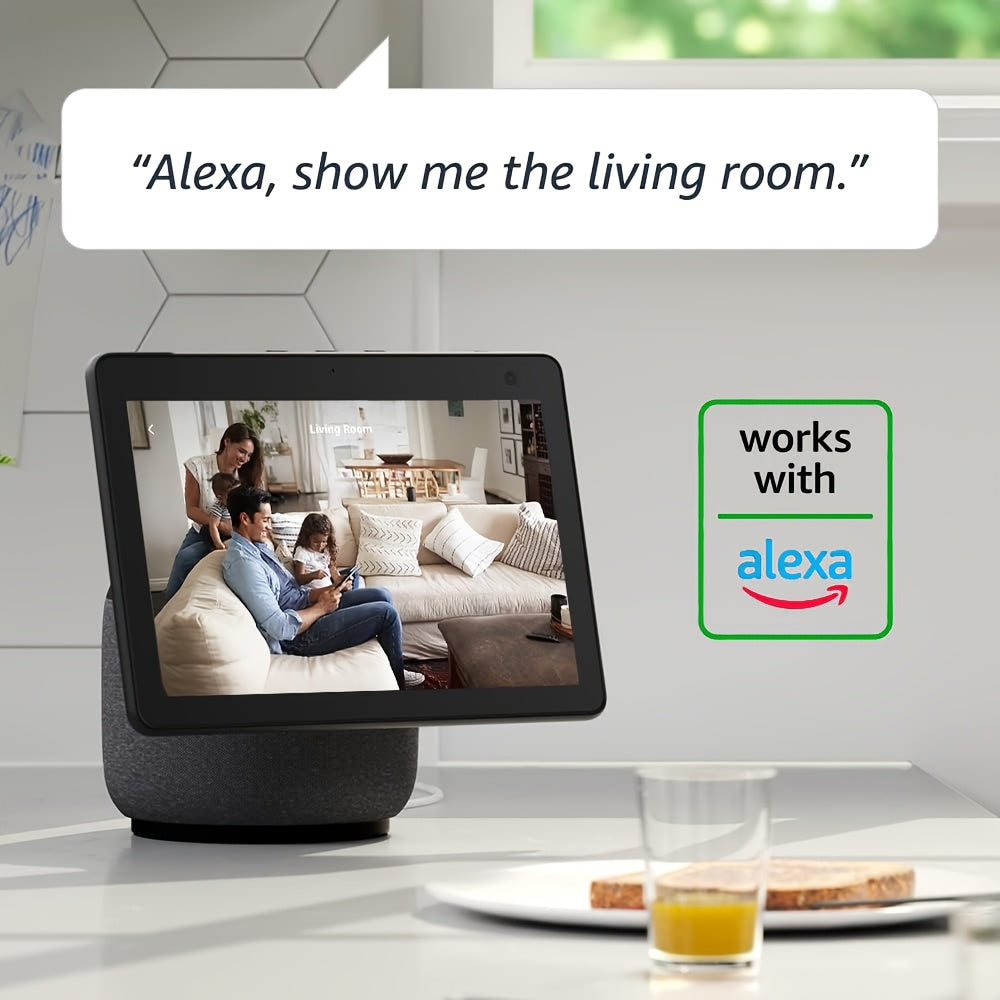 2 Pack WiFi Indoor Security Camera 3MP HD AI Humanoid Detection Full Color Night Vision Two-Way Audio Smart Motion Detection Alexa Compatible App Control Home Surveillance Camera