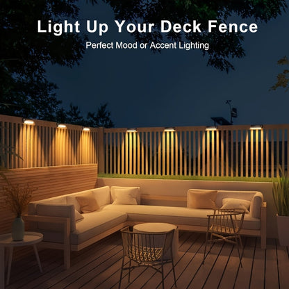 Solar Deck Lights Outdoor Waterproof LED Step Stair Fence Lights 8 16 32 Pack Auto Dusk to Dawn 800mAh Warm White Solar Powered Pathway Patio Garden Driveway Yard Wall Lighting