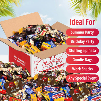 Bulk Chocolate Candy Variety Pack 2 Pounds – Assorted Mixed Chocolate Assortment Bag, Individually Wrapped, Perfect for Parties, Gifting, Office & Holiday Sharing