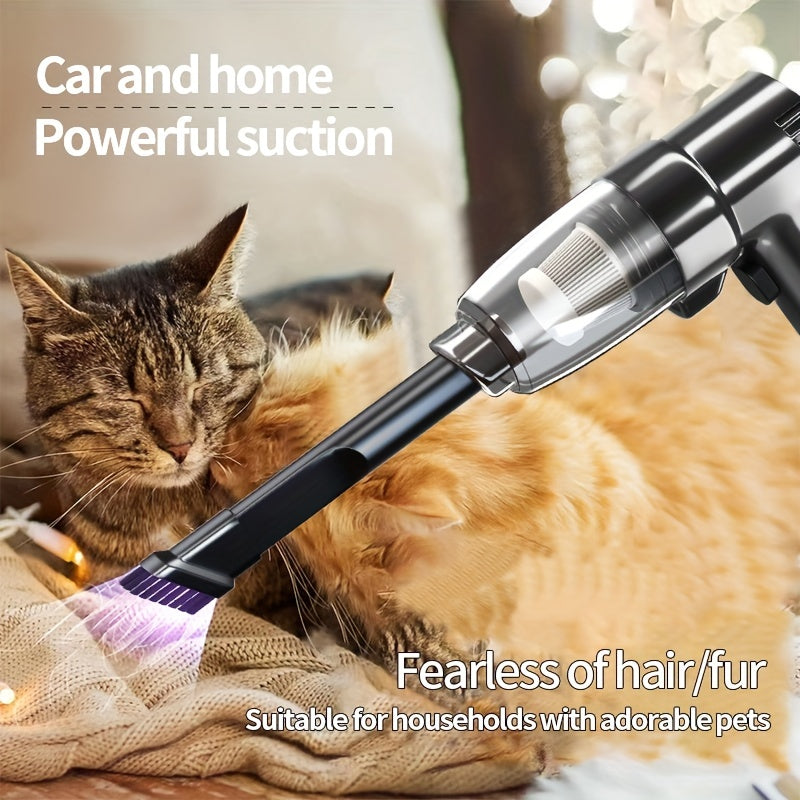 Corded Car Vacuum Cleaner 3KPa Suction Handheld Lightweight – 3M Cord, Single-Point Exhaust, One-Click Dust Cup Empty for Cars, Trucks & Home Cleaning – No Battery Needed