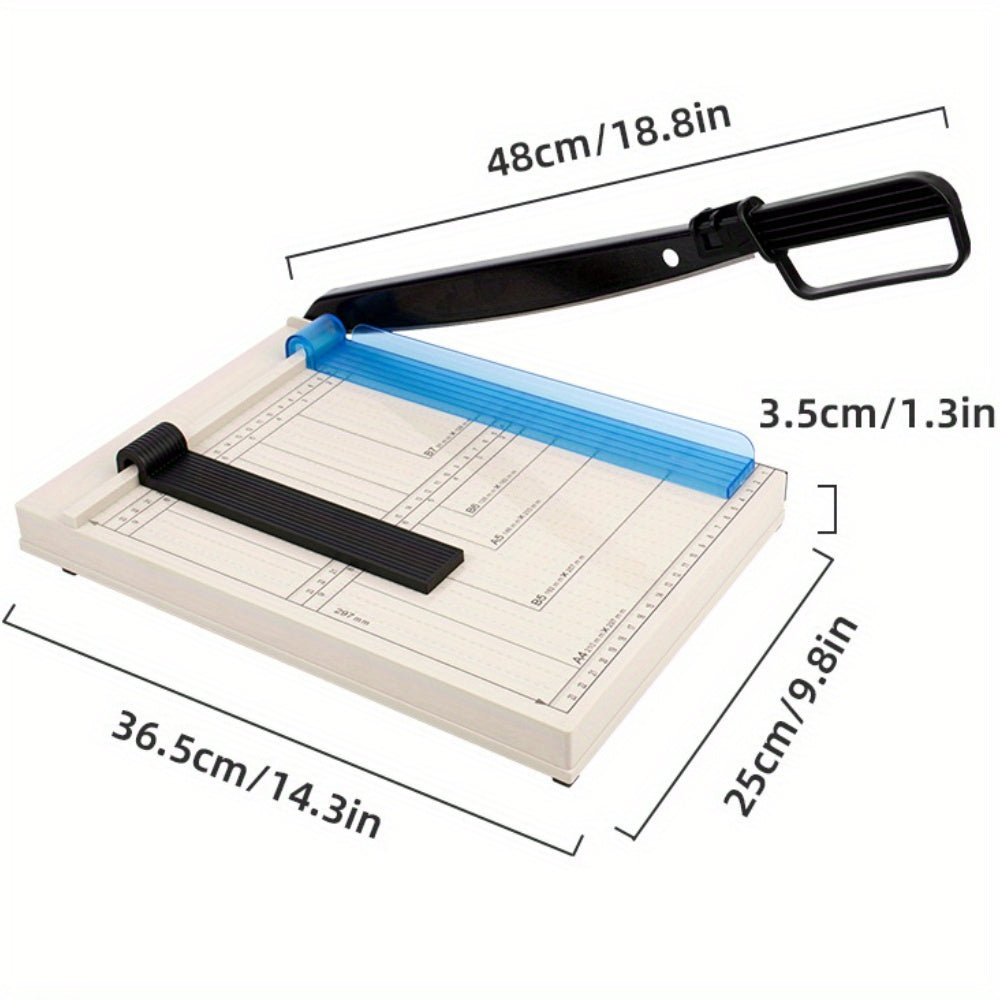 12 Inch Heavy-Duty Guillotine Paper Cutter Trimmer with Safety Guard Corner Rounder Precise Grid for Photos Cardstock Scrapbook Office Documents Craft Cutting Tool