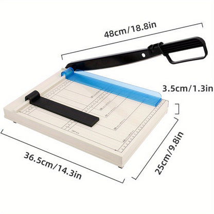 12 Inch Heavy-Duty Guillotine Paper Cutter Trimmer with Safety Guard Corner Rounder Precise Grid for Photos Cardstock Scrapbook Office Documents Craft Cutting Tool