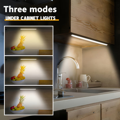 6pcs Smart LED Motion Sensor Cabinet Light – USB-C Rechargeable, 3 Adjustable Modes, Magnetic Mount, Wireless Night Light for Kitchen, Closet, Bedroom, Stairs, Hallway & Bathroom