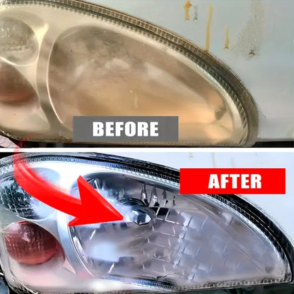 Headlight Restoration Kit – Anti-Yellowing & Oxidation Repair Solution with Protective Coating Spray, Restores Foggy, Hazy & Cloudy Headlights – Includes Sponge & Towel (3.38oz)