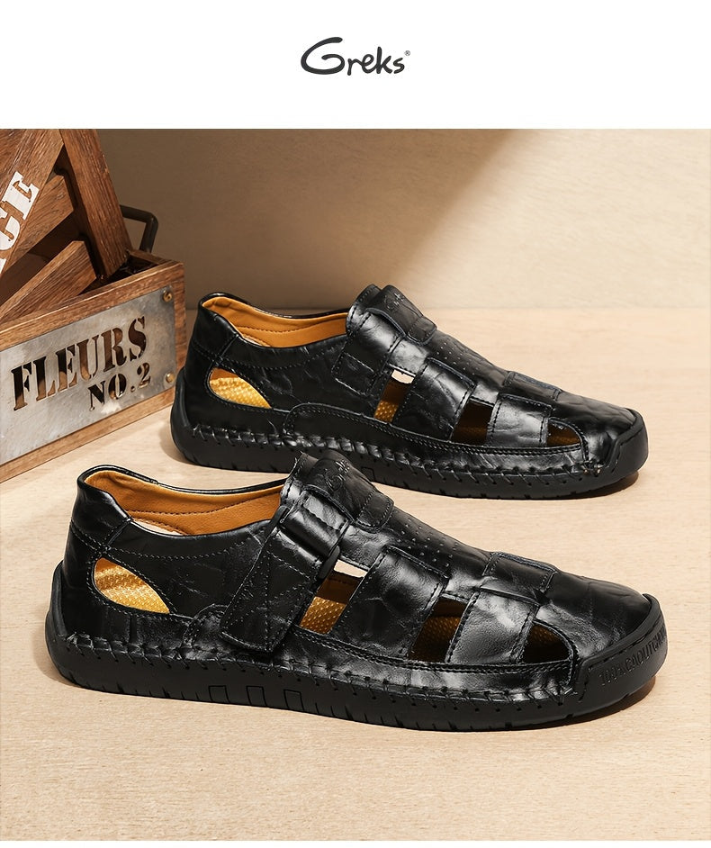 Men's Closed Toe Sport Sandals – Breathable Outdoor Fisherman Shoes, Anti-Slip Summer Beach Loafers for Hiking, Walking & Water Activities | Velora
