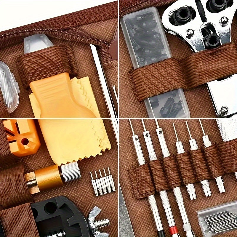 168pcs Watch Repair Tool Kit for Watchmakers – Complete Professional Toolkit with Case Opener, Spring Bar Tool, Pin Remover & Clock Repair Accessories, Perfect Gift for Watch Enthusiasts