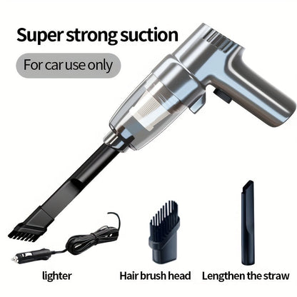 Corded Car Vacuum Cleaner 3KPa Suction Handheld Lightweight – 3M Cord, Single-Point Exhaust, One-Click Dust Cup Empty for Cars, Trucks & Home Cleaning – No Battery Needed