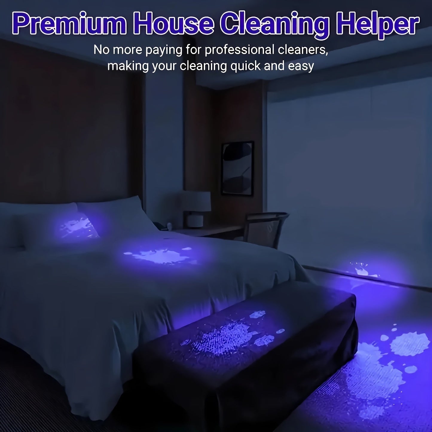 UV Blacklight Flashlight 395nm Portable Ultraviolet Light for Counterfeit Detection Pet Urine Stain Scorpion Hunting Ringworm, Multi-Pack 4/6/8/12pcs, AAA Battery Powered