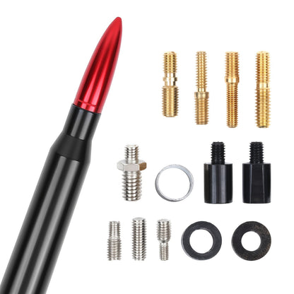 5.3" Short Car Antenna Carbon Steel – Universal Fit AM/FM Signal Booster Replacement Antenna, Durable Anti-Break Design, Multiple Colors for Car Exterior Decoration & Upgrade