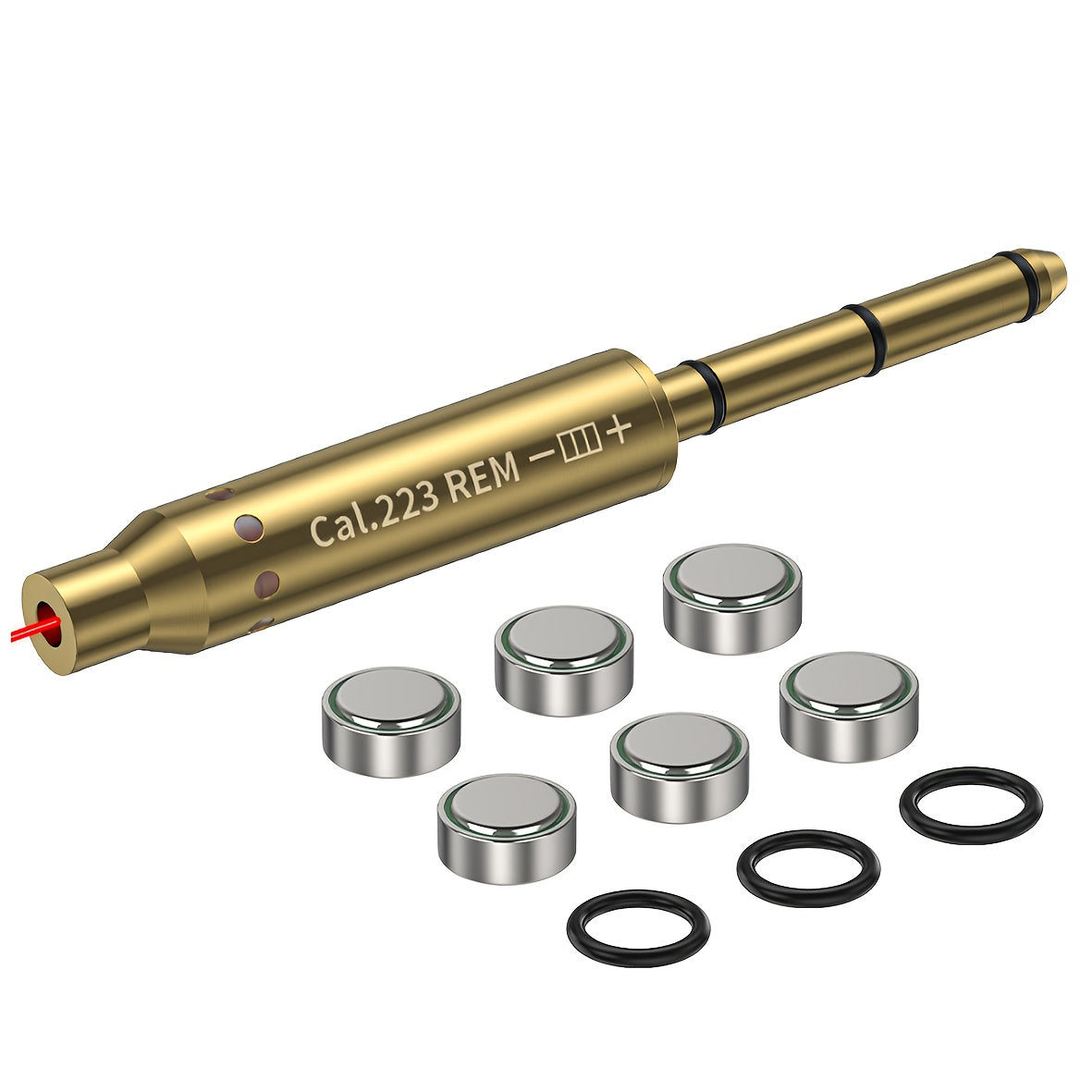 Laser Bore Sighter Multi-Caliber 22LR 223REM 243 9mm 308 30-06 7.62 177 6.5mm 7mm 25 27 Crossbow – Muzzle End Barrel Boresight Scope Zeroing Kit with 6 Batteries & 5 O-Rings 100 Yard Zero