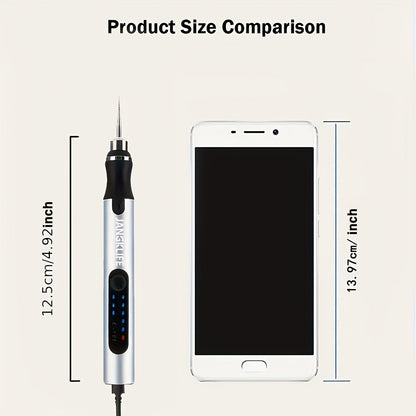 Cordless Rotary Tool Rechargeable Engraving Pen Adjustable Speed Electric Carving Pen for Wood Engraving Sanding Polishing Etching Grinding Cutting DIY Crafts Portable Handheld Hobby Tool