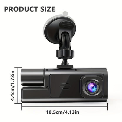 Dash Cam 2 & 3 Camera 1080P Front 720P Rear | Infrared Night Vision, 170° Wide Angle, WiFi, Loop Recording, G-Sensor, 32GB, 24H Parking Mode – Front and Rear Car Camera for All Vehicles