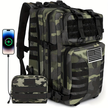 50L High Capacity Tactical Backpack Unisex – MOLLE Military Bag for Camping, Fishing, Hunting, Hiking & Travel – 13 Color Options Including Handbag & Storage Bag Variants