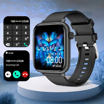 Smart Watch for Men and Women IP68 Waterproof 1.83 Inch Full Touch Screen – Wireless Calls & Messages, Pedometer, Fitness Tracker, Compatible with iPhone and Android, 6 Color Options